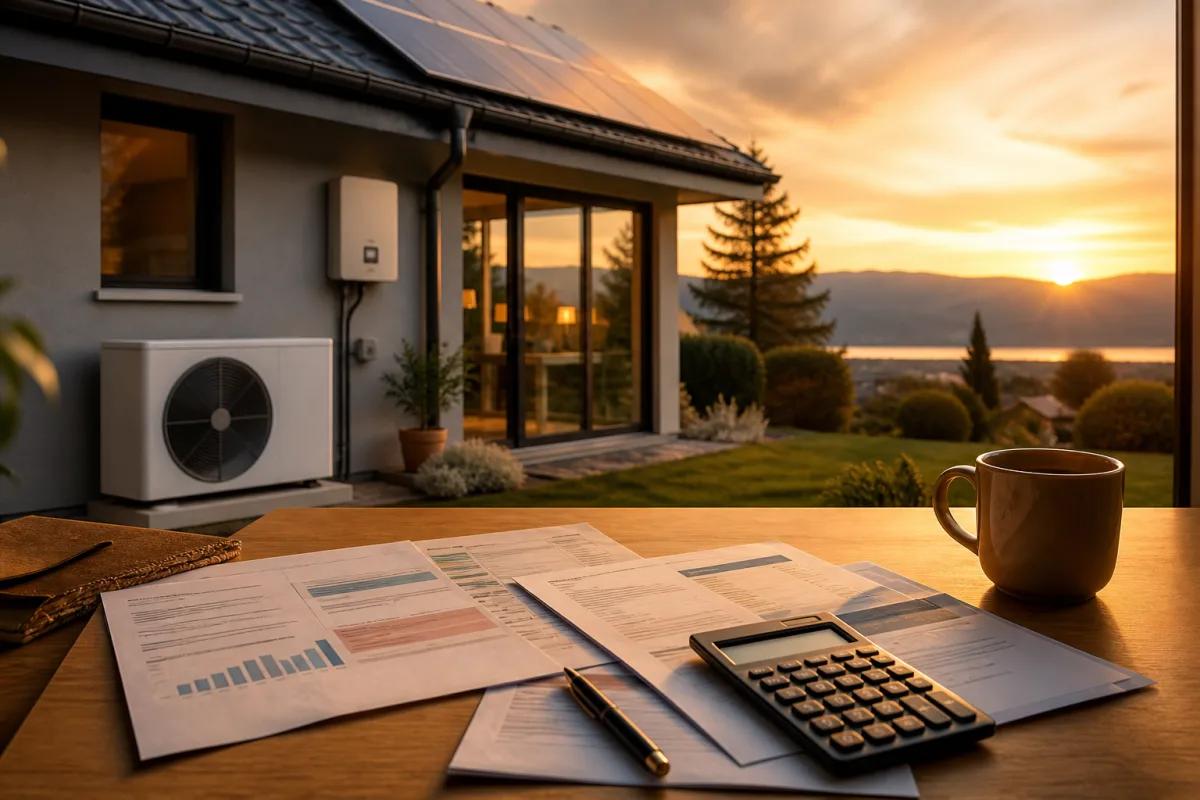 Compteur intelligent mesurant la consommation d'une maison photovoltaïque