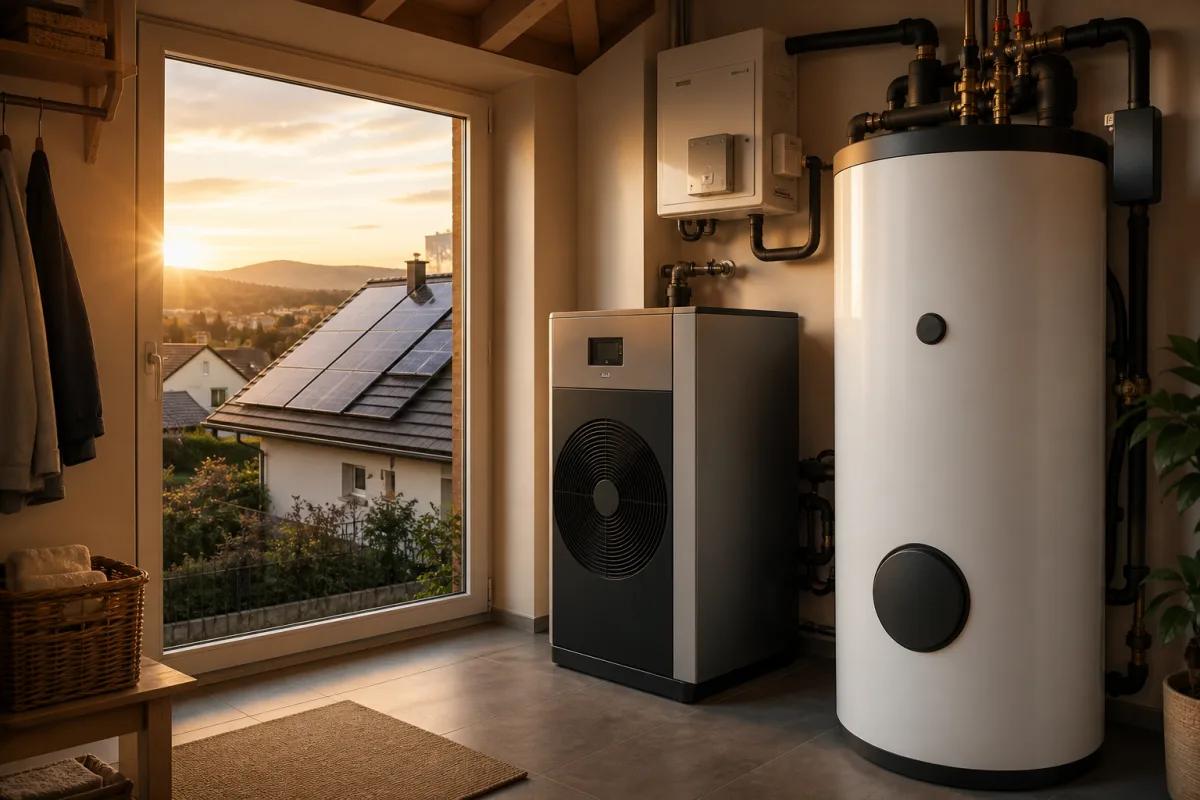 Borne de recharge utilisant l'électricité solaire d'une maison suisse
