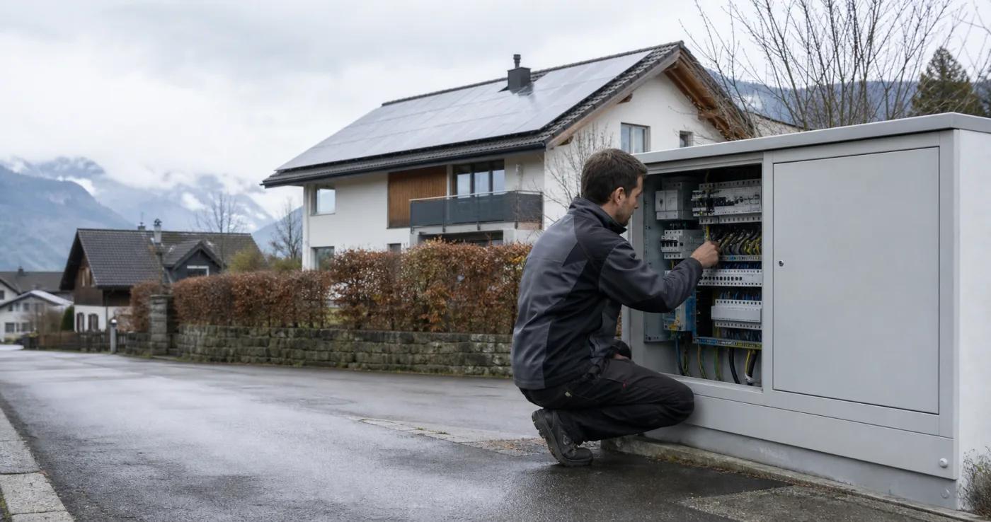 Raccordement d’une maison solaire au réseau électrique