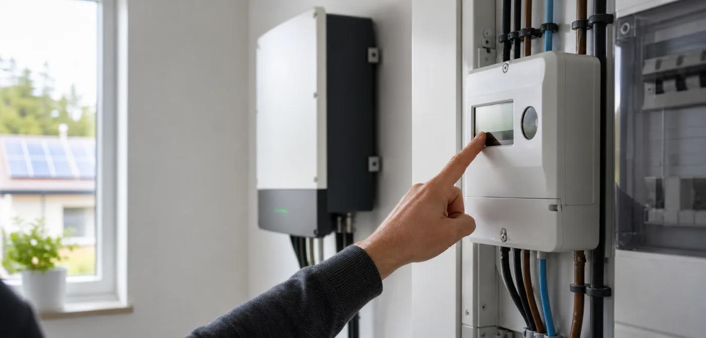 Compteur intelligent bidirectionnel dans une installation solaire
