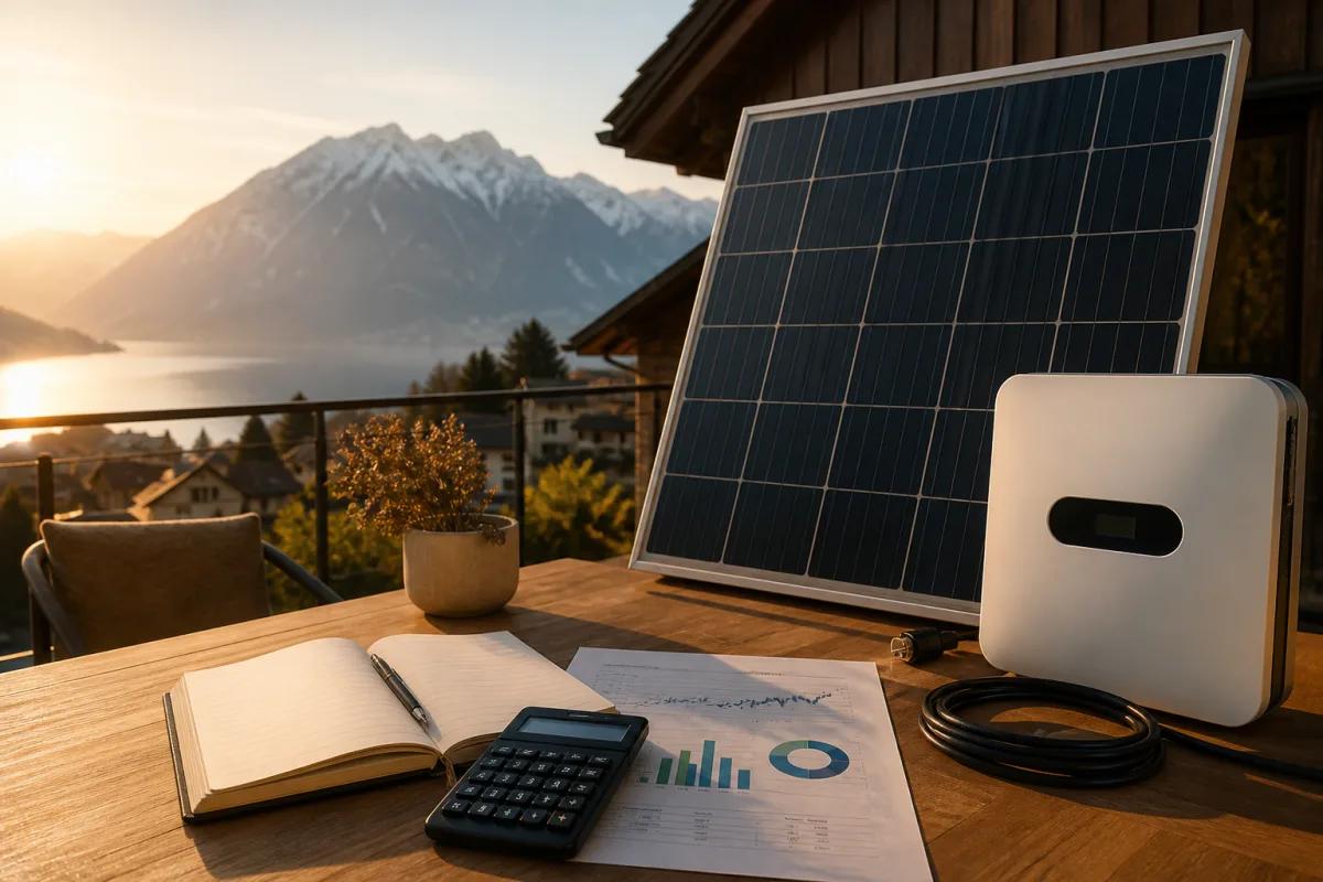 Calcul du coût net après aides et de l'autoconsommation sur un bureau
