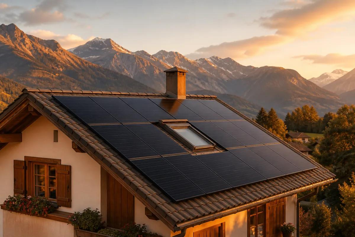 Comparaison visuelle de deux constructions de panneaux solaires