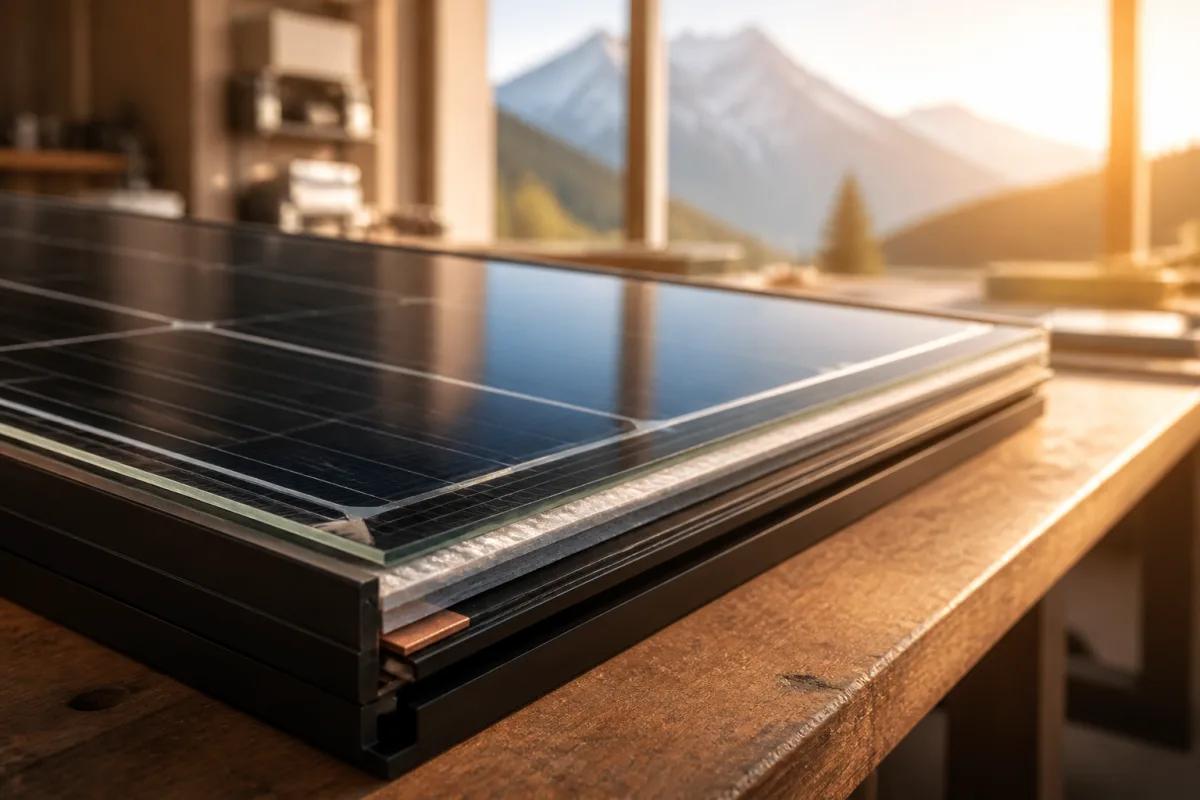 Installation solaire suisse avec onduleur et batterie domestique