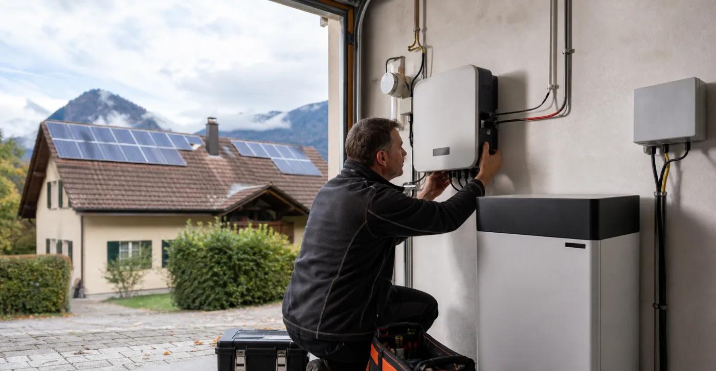 Bestehende Photovoltaikanlage wird für eine Nachrüstung geprüft